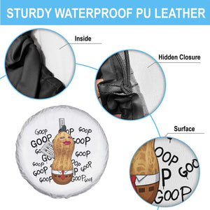Funny Burnt Peanut Spare Tire Cover Goop Bungulato Homage TS14 Print Your Wear