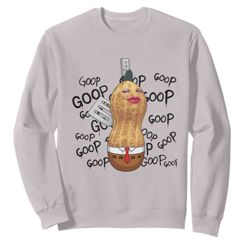 Funny Burnt Peanut Sweatshirt Goop Bungulato Homage TS14 Ice Gray Print Your Wear