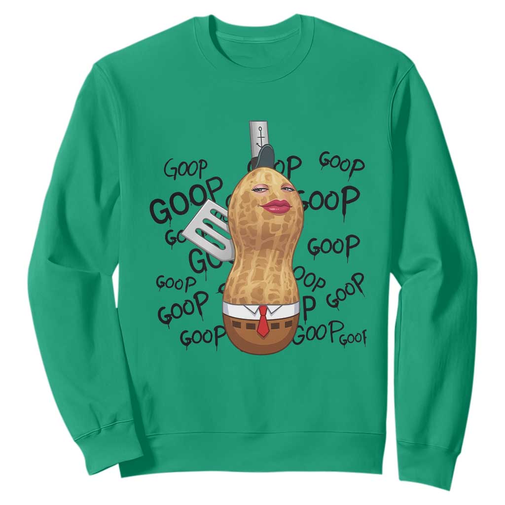 Funny Burnt Peanut Sweatshirt Goop Bungulato Homage TS14 Irish Green Print Your Wear