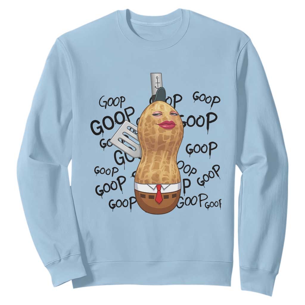 Funny Burnt Peanut Sweatshirt Goop Bungulato Homage TS14 Light Blue Print Your Wear