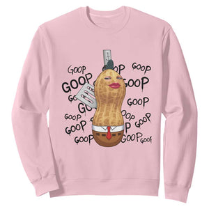 Funny Burnt Peanut Sweatshirt Goop Bungulato Homage TS14 Light Pink Print Your Wear
