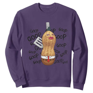 Funny Burnt Peanut Sweatshirt Goop Bungulato Homage TS14 Purple Print Your Wear