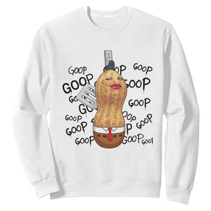 Funny Burnt Peanut Sweatshirt Goop Bungulato Homage TS14 White Print Your Wear
