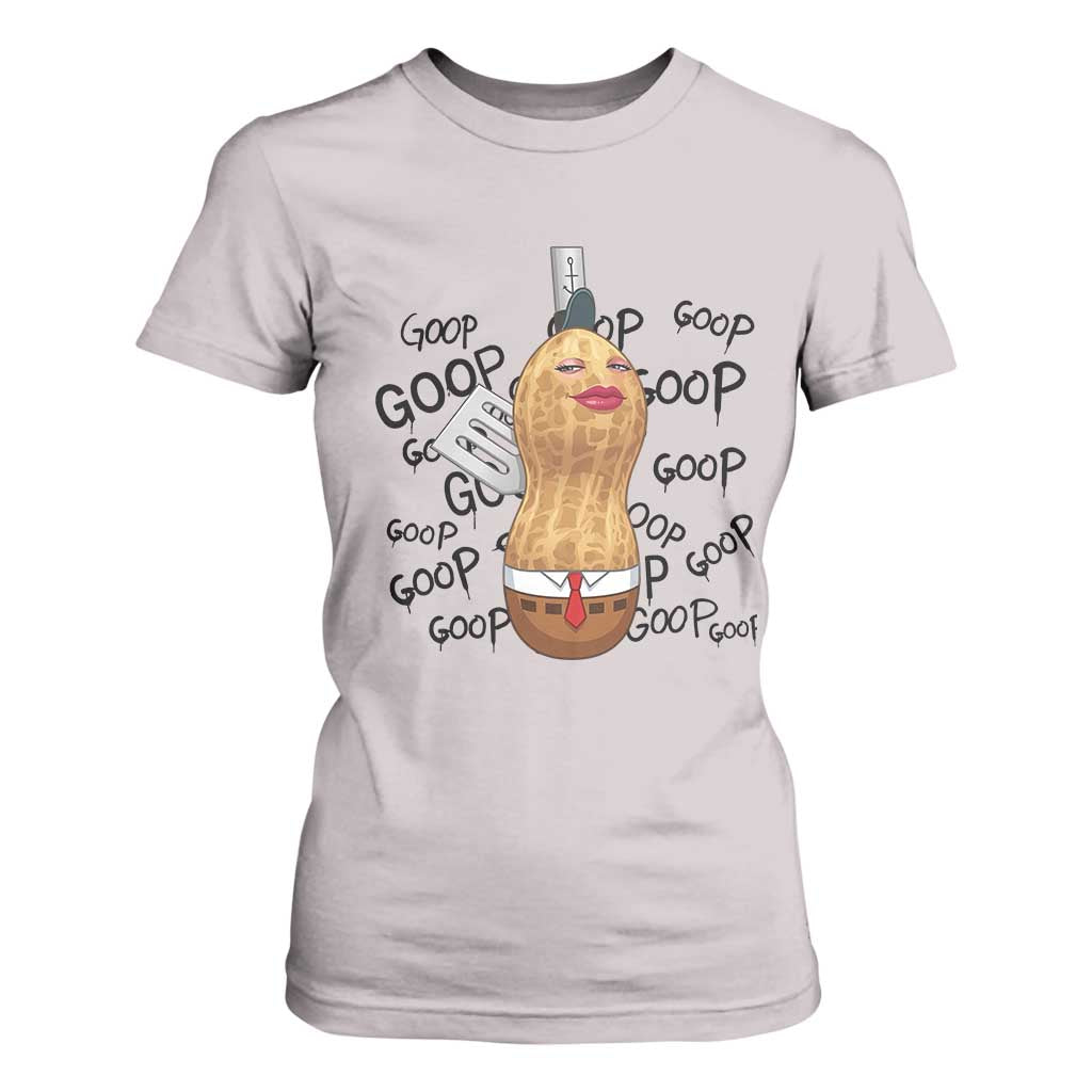 Funny Burnt Peanut T Shirt For Women Goop Bungulato Homage TS14 Ice Gray Print Your Wear