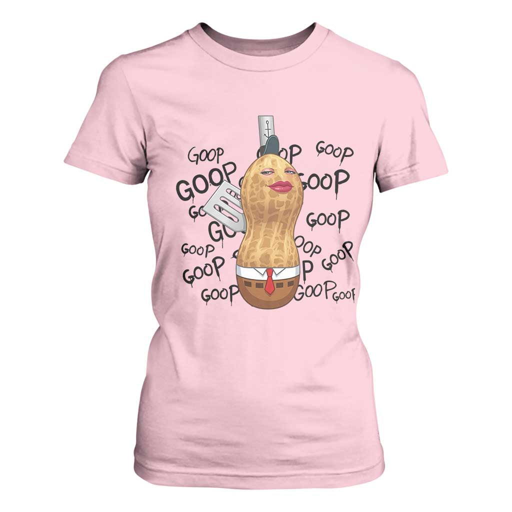 Funny Burnt Peanut T Shirt For Women Goop Bungulato Homage TS14 Light Pink Print Your Wear