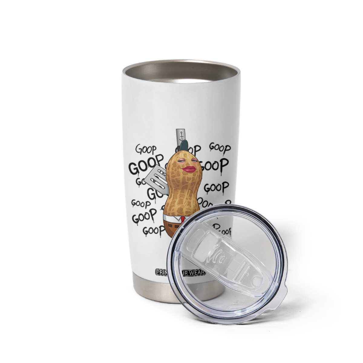 Funny Burnt Peanut Tumbler Cup Goop Bungulato Homage TS14 Print Your Wear