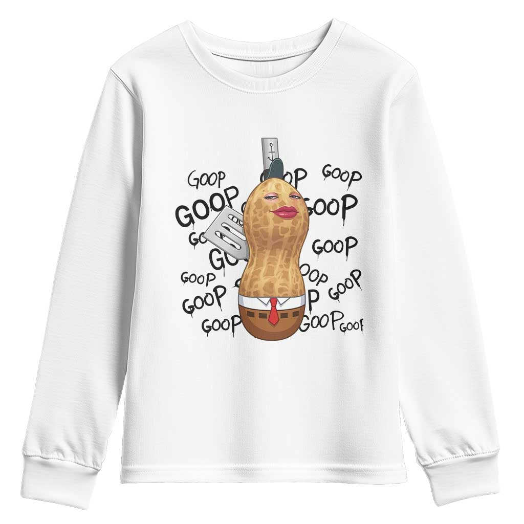 Funny Burnt Peanut Youth Sweatshirt Goop Bungulato Homage TS14 White Print Your Wear