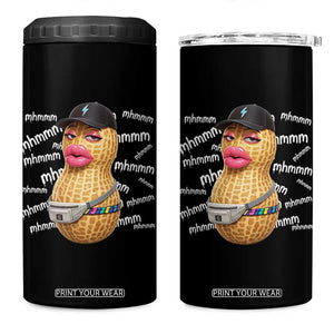 Funny Burnt Peanut Goop 4 in 1 Can Cooler Tumbler Mhmmm Goop Bungulato TS14 One Size: 16 oz Black Print Your Wear