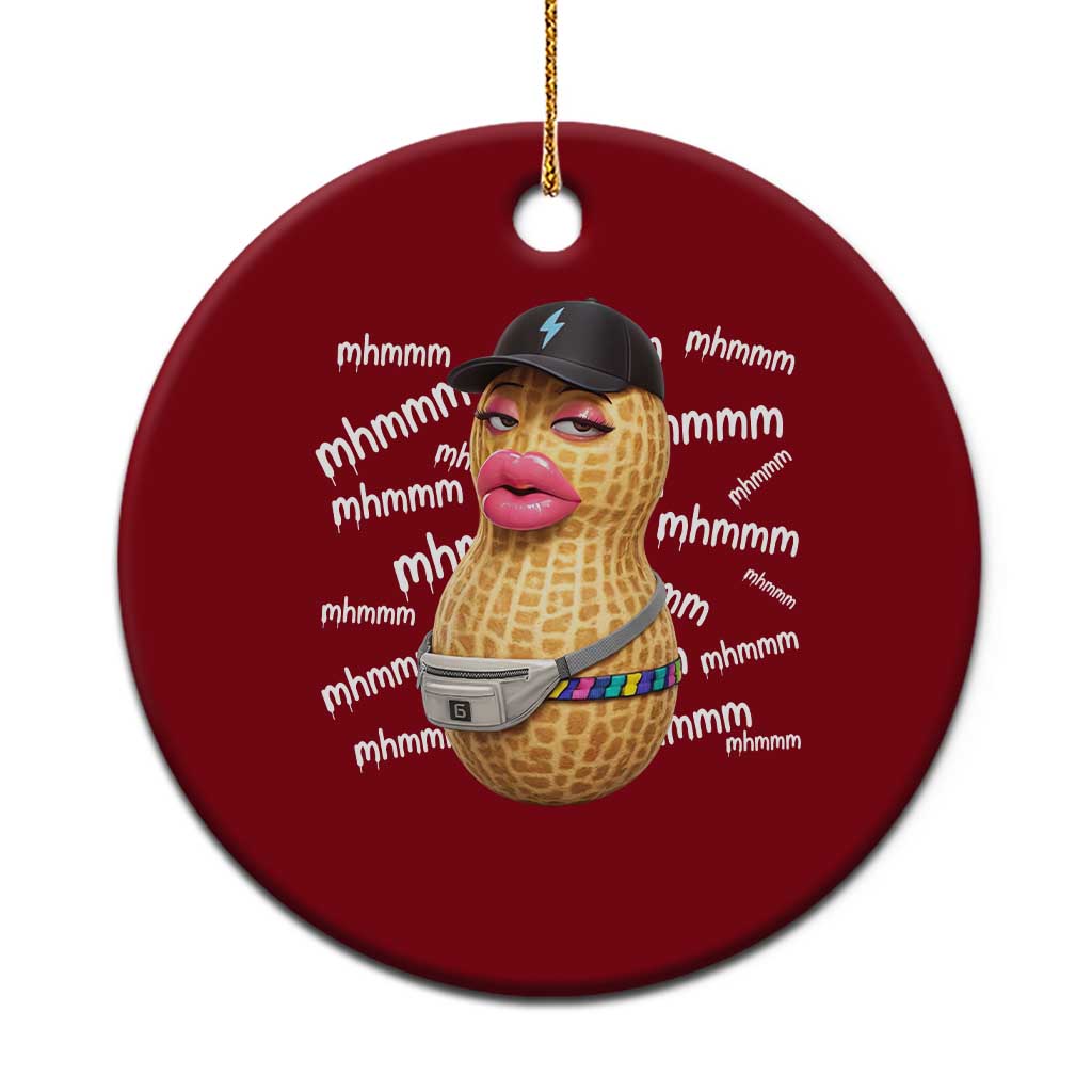 Funny Burnt Peanut Goop Ceramic Ornament Mhmmm Goop Bungulato TS14 1pc Red Print Your Wear
