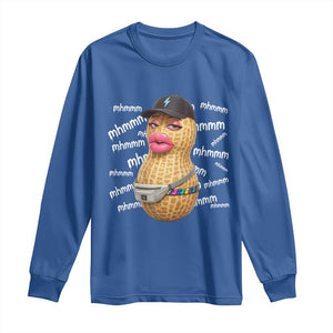 Funny Burnt Peanut Goop Long Sleeve Shirt Mhmmm Goop Bungulato TS14 Royal Blue Print Your Wear