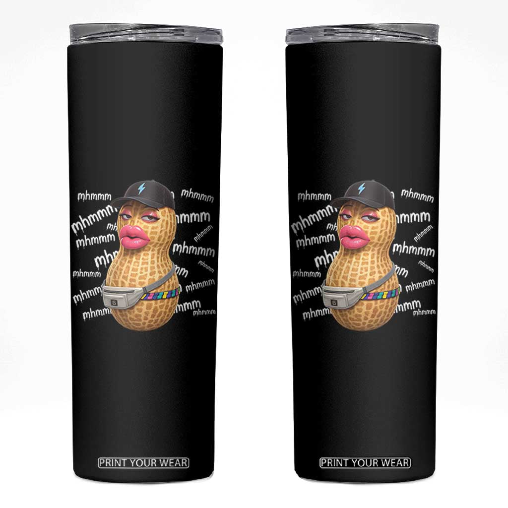 Funny Burnt Peanut Goop Skinny Tumbler Mhmmm Goop Bungulato TS14 Black Print Your Wear
