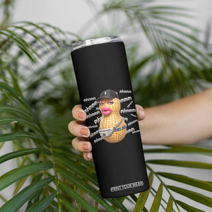 Funny Burnt Peanut Goop Skinny Tumbler Mhmmm Goop Bungulato TS14 Print Your Wear
