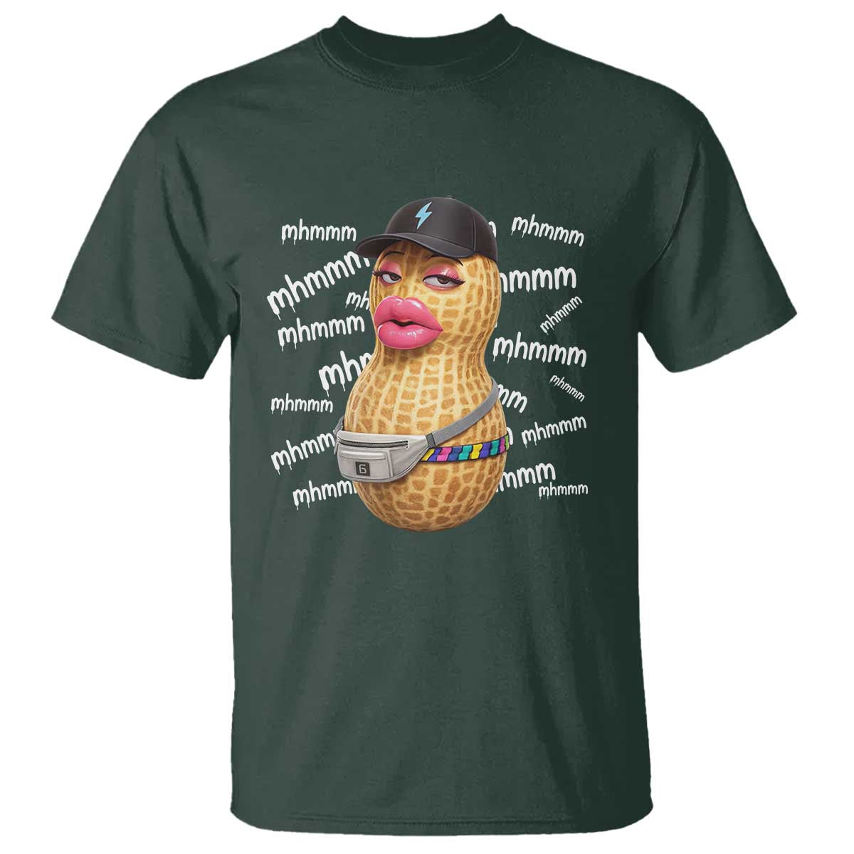 Funny Burnt Peanut Goop T Shirt Mhmmm Goop Bungulato TS14 Dark Forest Green Print Your Wear