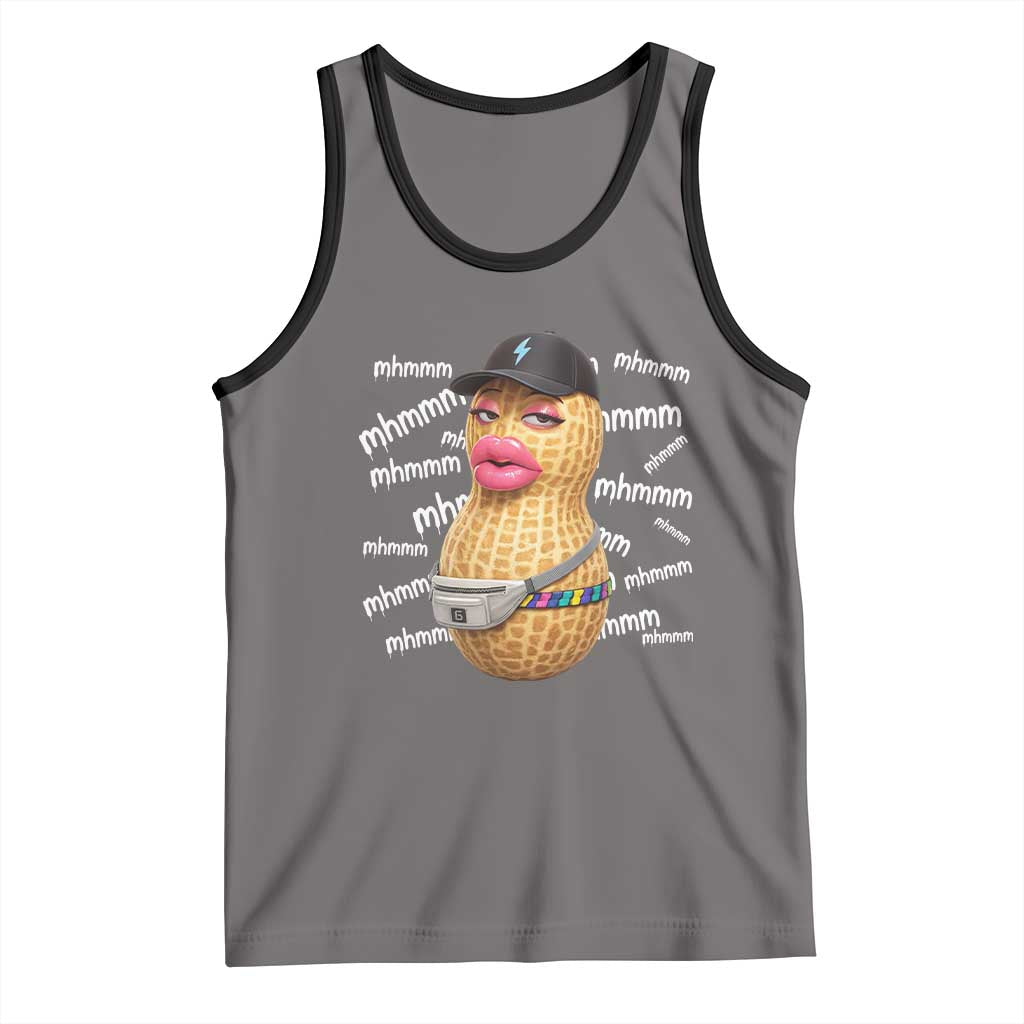 Funny Burnt Peanut Goop Tank Top Mhmmm Goop Bungulato TS14 Deep Heather Black Print Your Wear