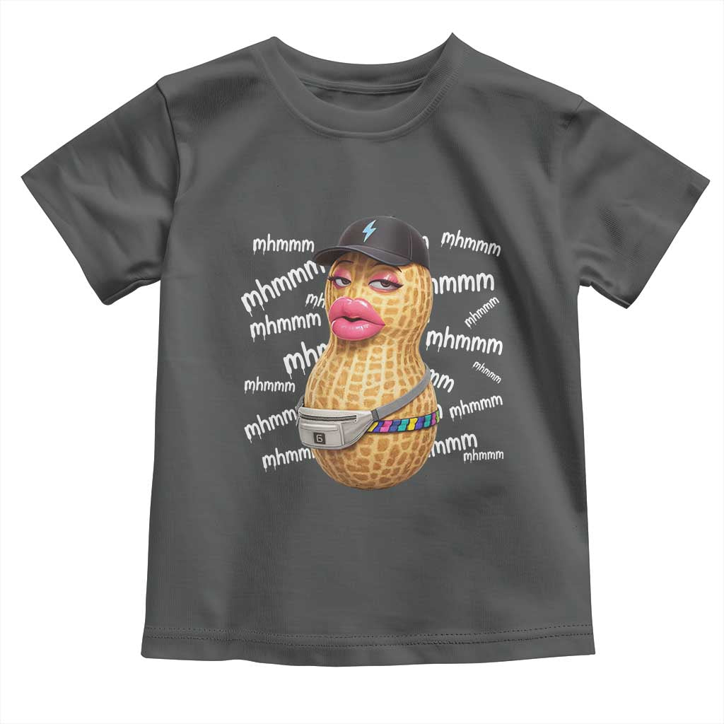 Funny Burnt Peanut Goop Toddler T Shirt Mhmmm Goop Bungulato TS14 Dark Heather Print Your Wear