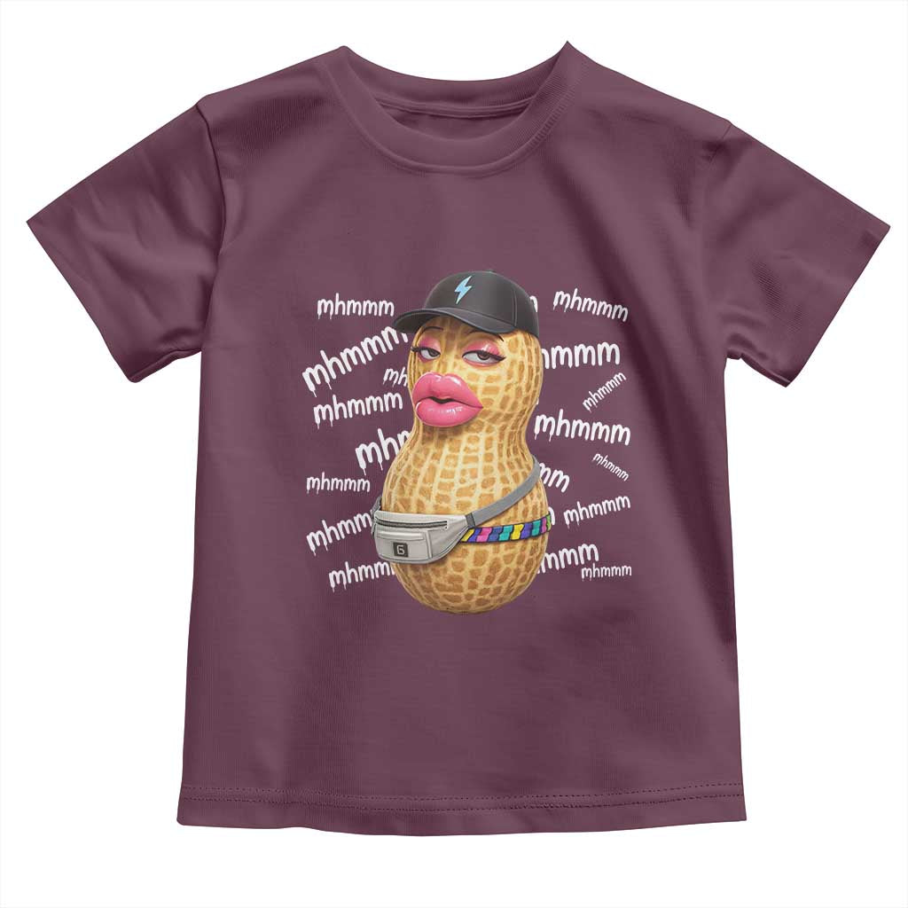 Funny Burnt Peanut Goop Toddler T Shirt Mhmmm Goop Bungulato TS14 Maroon Print Your Wear
