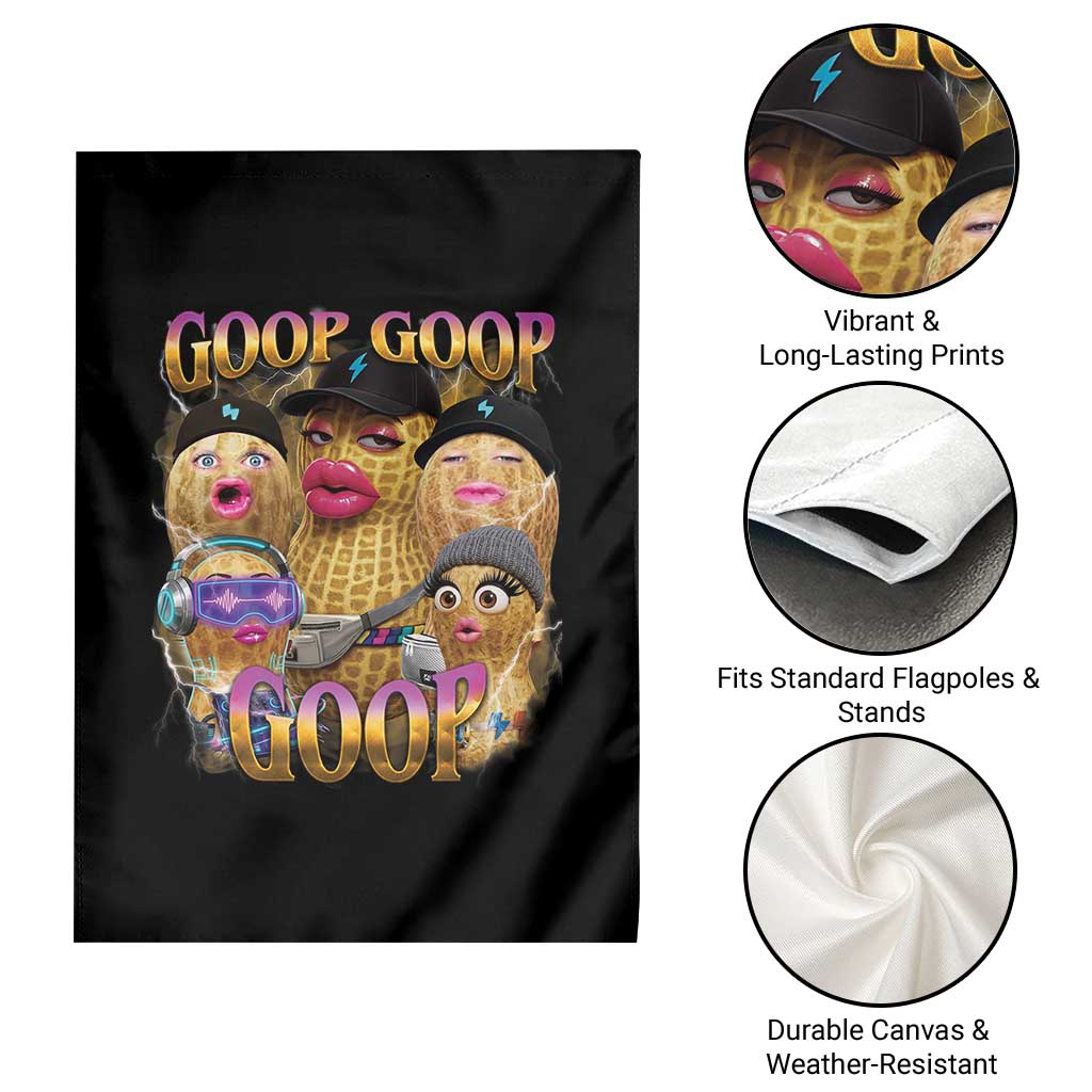Funny Burnt Peanut Goop Garden Flag Bungulato 90s Bootleg Meme Trendy TS14 Print Your Wear