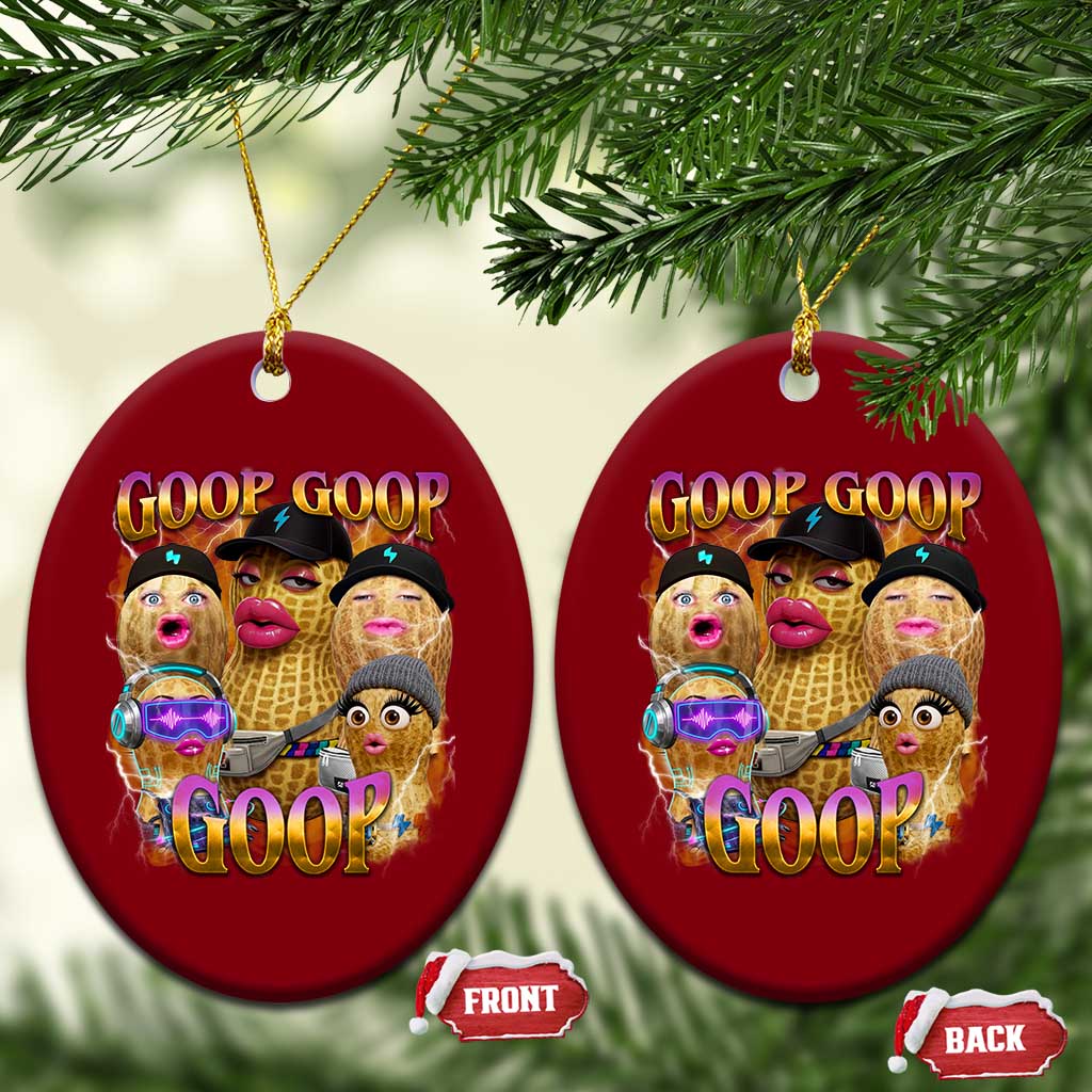 Funny Burnt Peanut Goop Ceramic Ornament Bungulato 90s Bootleg Meme Trendy TS14 Print Your Wear