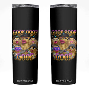 Funny Burnt Peanut Goop Skinny Tumbler Bungulato 90s Bootleg Meme Trendy TS14 Black Print Your Wear