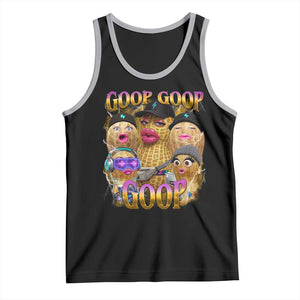 Funny Burnt Peanut Goop Tank Top Bungulato 90s Bootleg Meme Trendy TS14 Black Athletic Heather Print Your Wear