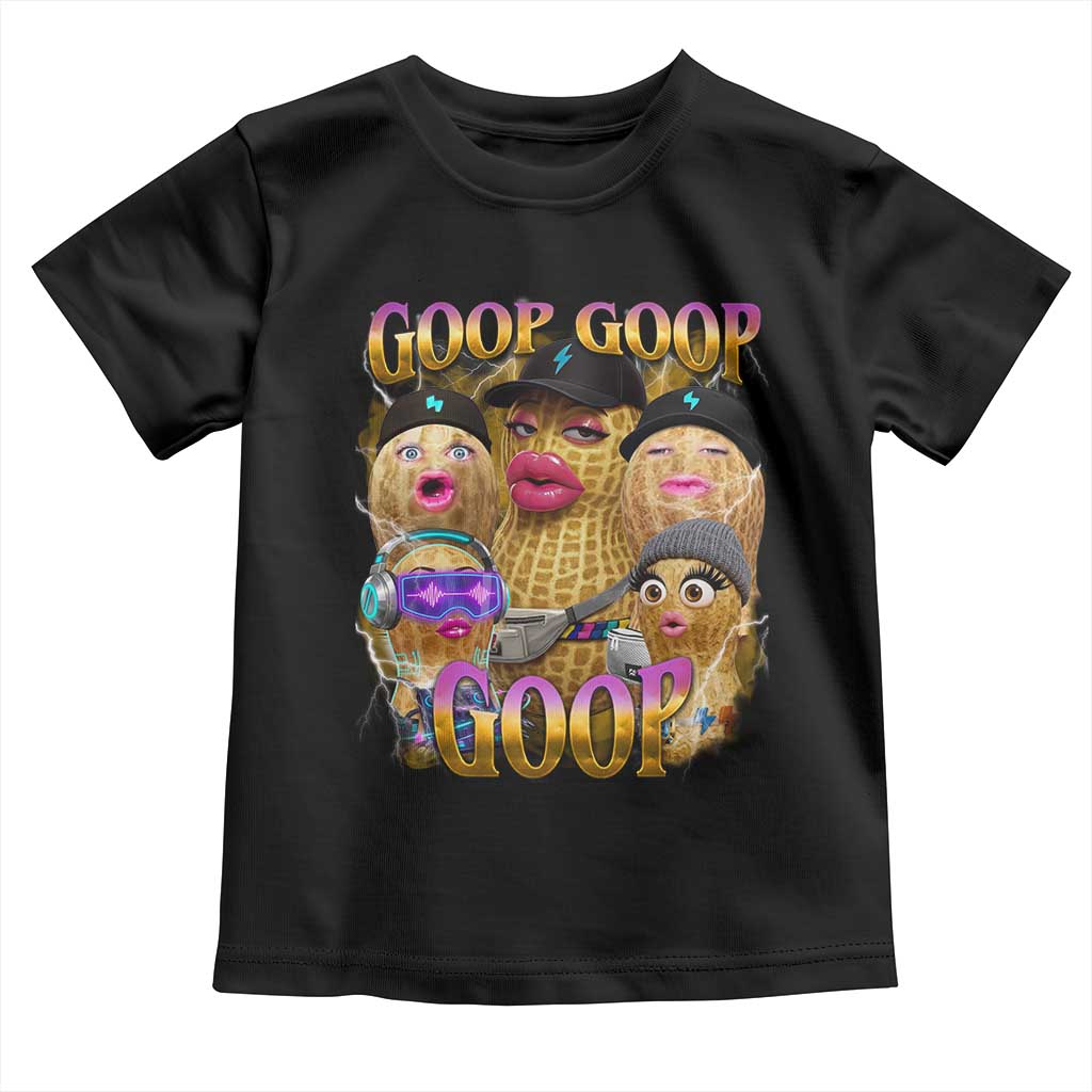 Funny Burnt Peanut Goop Toddler T Shirt Bungulato 90s Bootleg Meme Trendy TS14 Black Print Your Wear