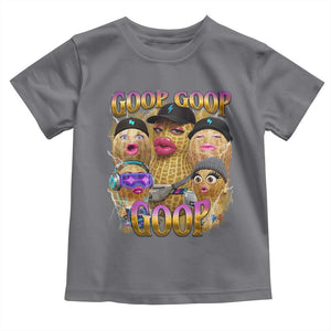 Funny Burnt Peanut Goop Toddler T Shirt Bungulato 90s Bootleg Meme Trendy TS14 Charcoal Print Your Wear