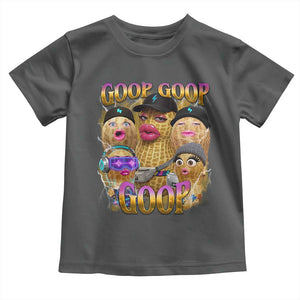 Funny Burnt Peanut Goop Toddler T Shirt Bungulato 90s Bootleg Meme Trendy TS14 Dark Heather Print Your Wear
