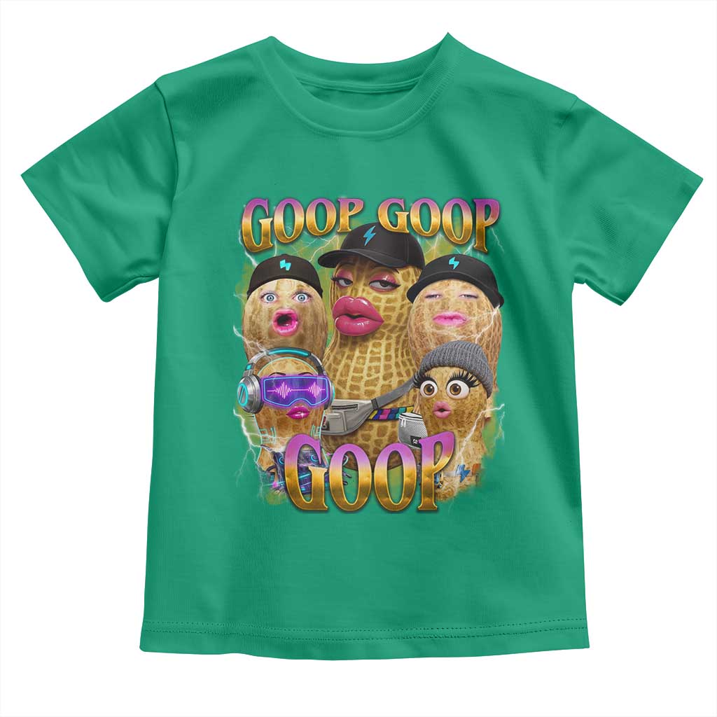 Funny Burnt Peanut Goop Toddler T Shirt Bungulato 90s Bootleg Meme Trendy TS14 Irish Green Print Your Wear