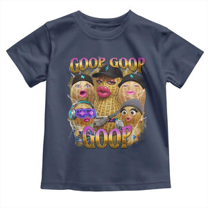 Funny Burnt Peanut Goop Toddler T Shirt Bungulato 90s Bootleg Meme Trendy TS14 Navy Print Your Wear