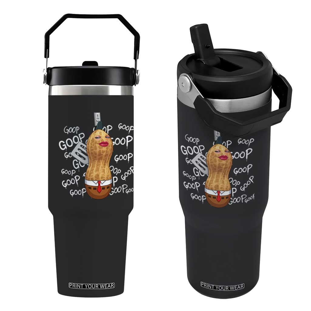 Funny Burnt Peanut Bungulator Flip Straw Tumbler Mhmmm Goop Goop TS14 One Size: 30 oz Black Print Your Wear