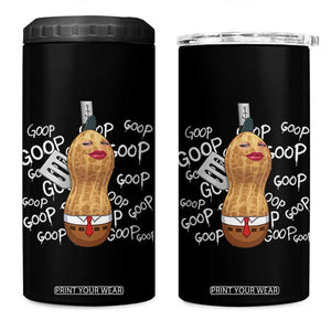 Funny Burnt Peanut Bungulator 4 in 1 Can Cooler Tumbler Mhmmm Goop Goop TS14 One Size: 16 oz Black Print Your Wear