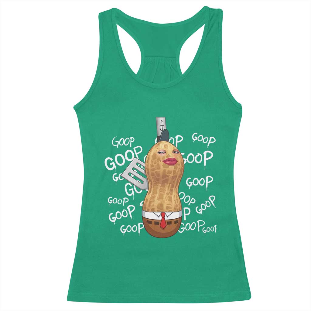 Funny Burnt Peanut Bungulator Racerback Tank Top Mhmmm Goop Goop TS14 Irish Green Print Your Wear