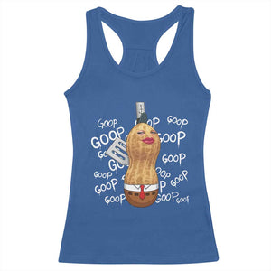 Funny Burnt Peanut Bungulator Racerback Tank Top Mhmmm Goop Goop TS14 Royal Blue Print Your Wear