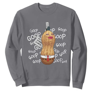 Funny Burnt Peanut Bungulator Sweatshirt Mhmmm Goop Goop TS14 Charcoal Print Your Wear