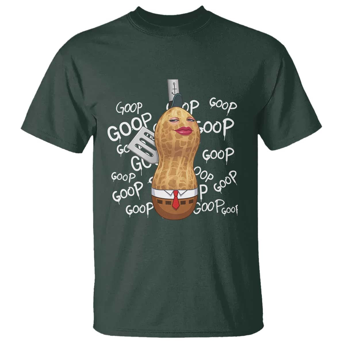 Funny Burnt Peanut Bungulator T Shirt Mhmmm Goop Goop TS14 Dark Forest Green Print Your Wear