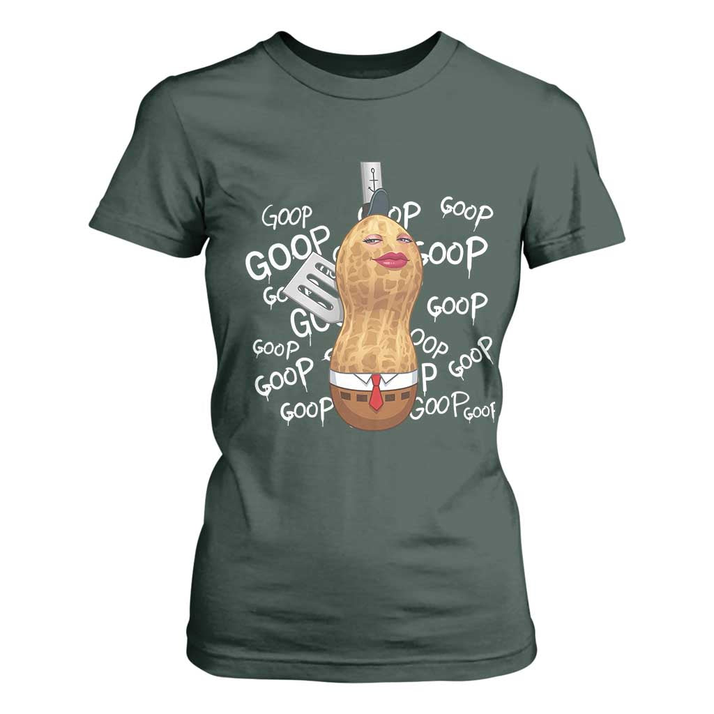 Funny Burnt Peanut Bungulator T Shirt For Women Mhmmm Goop Goop TS14 Dark Forest Green Print Your Wear