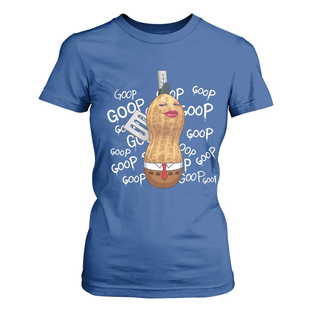 Funny Burnt Peanut Bungulator T Shirt For Women Mhmmm Goop Goop TS14 Royal Blue Print Your Wear