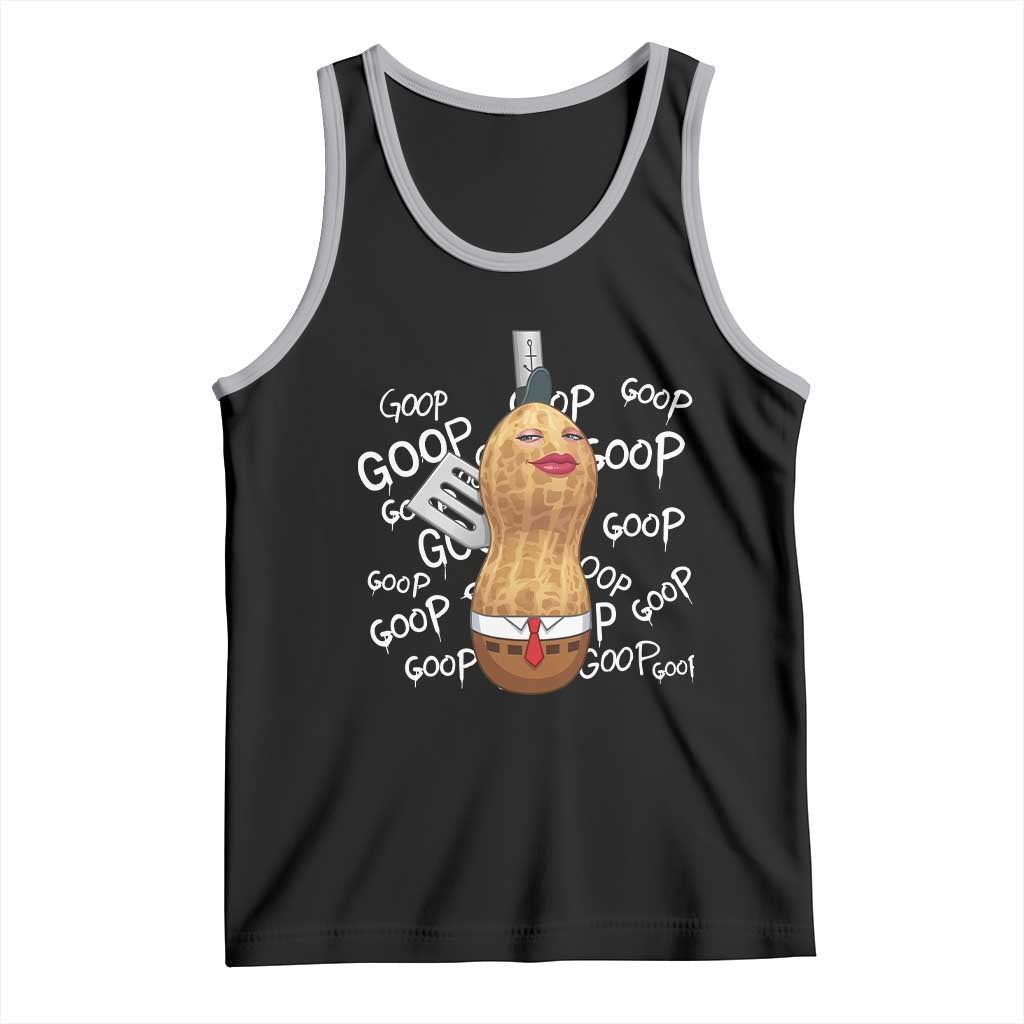 Funny Burnt Peanut Bungulator Tank Top Mhmmm Goop Goop TS14 Black Athletic Heather Print Your Wear