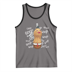 Funny Burnt Peanut Bungulator Tank Top Mhmmm Goop Goop TS14 Deep Heather Black Print Your Wear