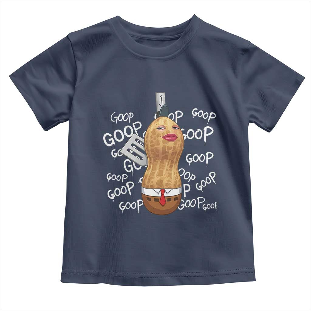 Funny Burnt Peanut Bungulator Toddler T Shirt Mhmmm Goop Goop TS14 Navy Print Your Wear