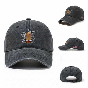 Funny Burnt Peanut Bungulator Washed Cotton Baseball Cap Mhmmm Goop Goop TS14 Washed Cap Universal Fit Dark Gray Print Your Wear