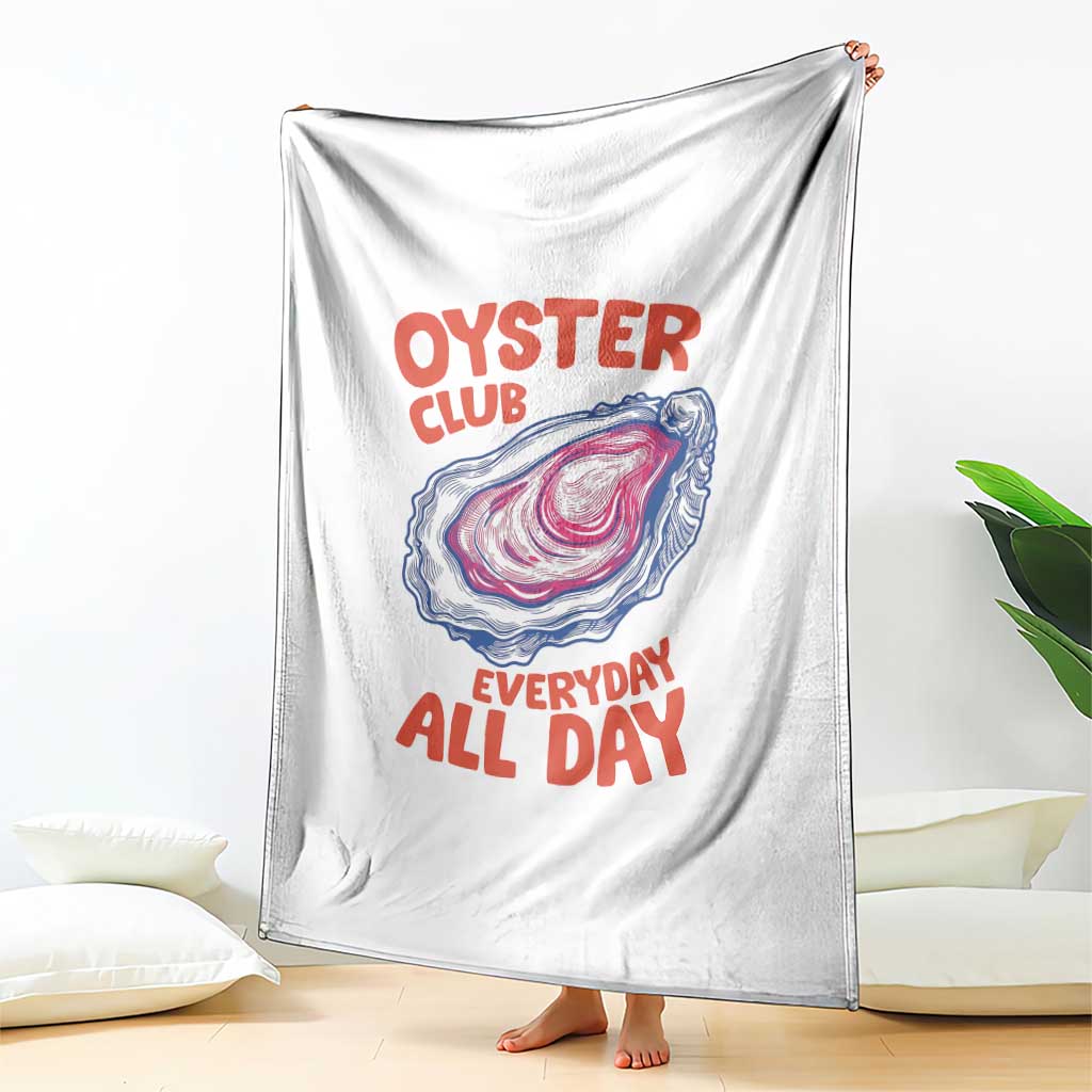 Oyster Club Throw Blanket Retro Summer Beach Vacation Gift TS14 Print Your Wear