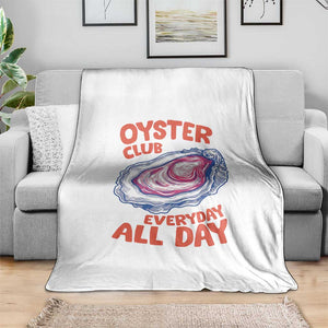 Oyster Club Throw Blanket Retro Summer Beach Vacation Gift TS14 Print Your Wear