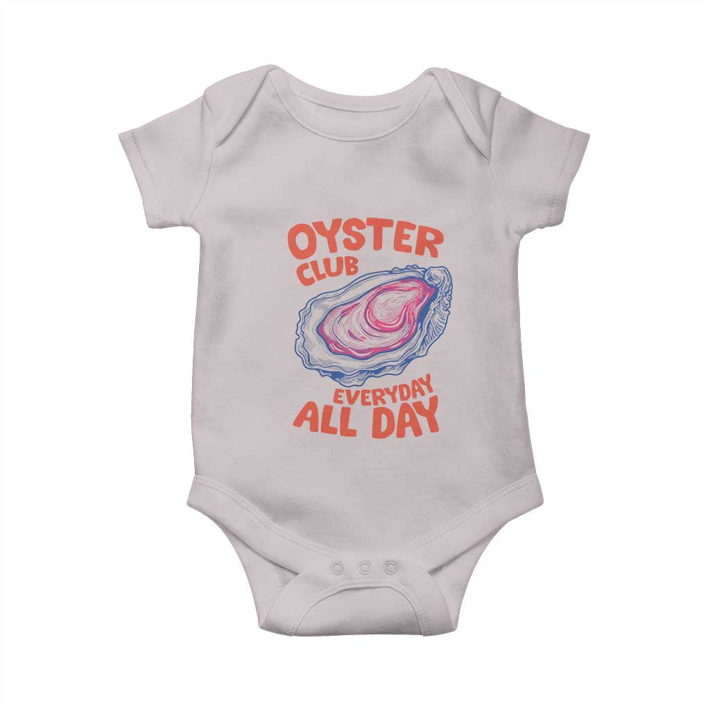 Oyster Club Baby Onesie Retro Summer Beach Vacation Gift TS14 Ice Gray Print Your Wear