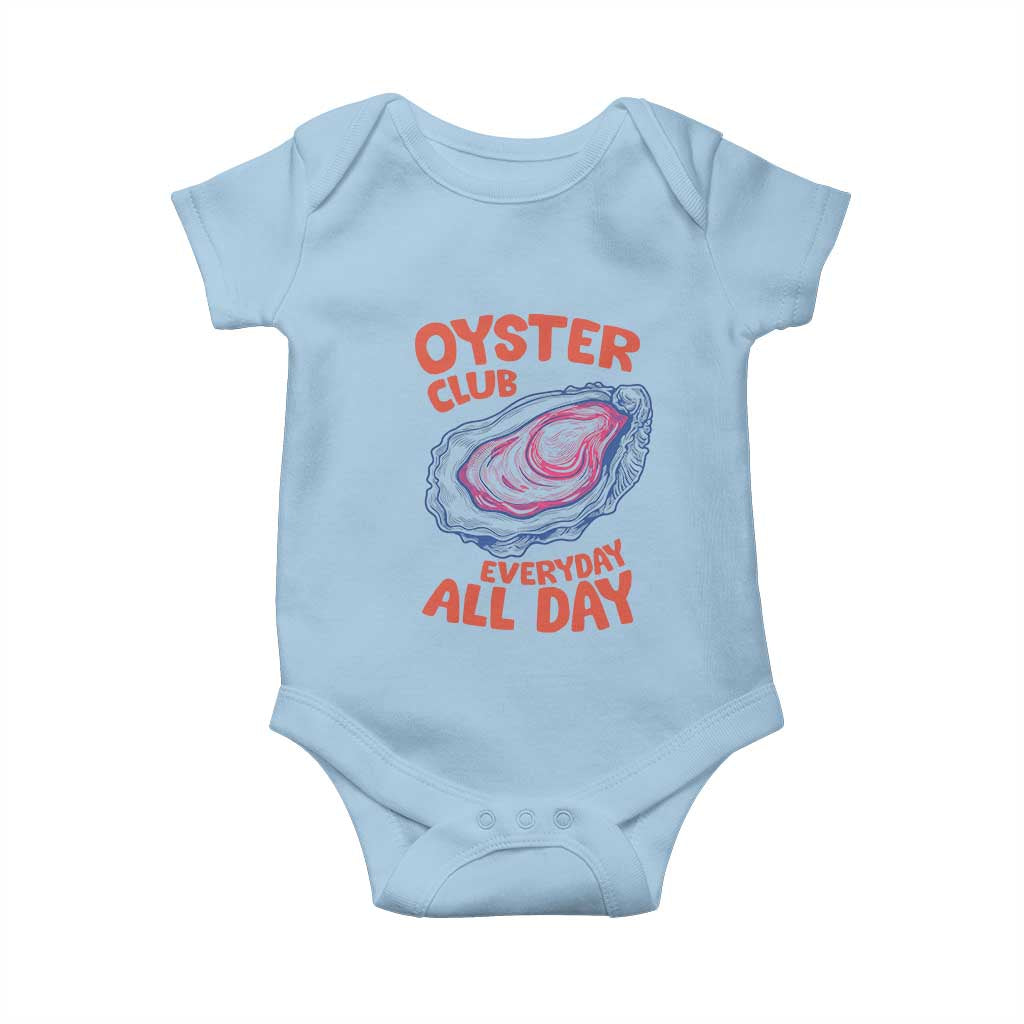 Oyster Club Baby Onesie Retro Summer Beach Vacation Gift TS14 Light Blue Print Your Wear
