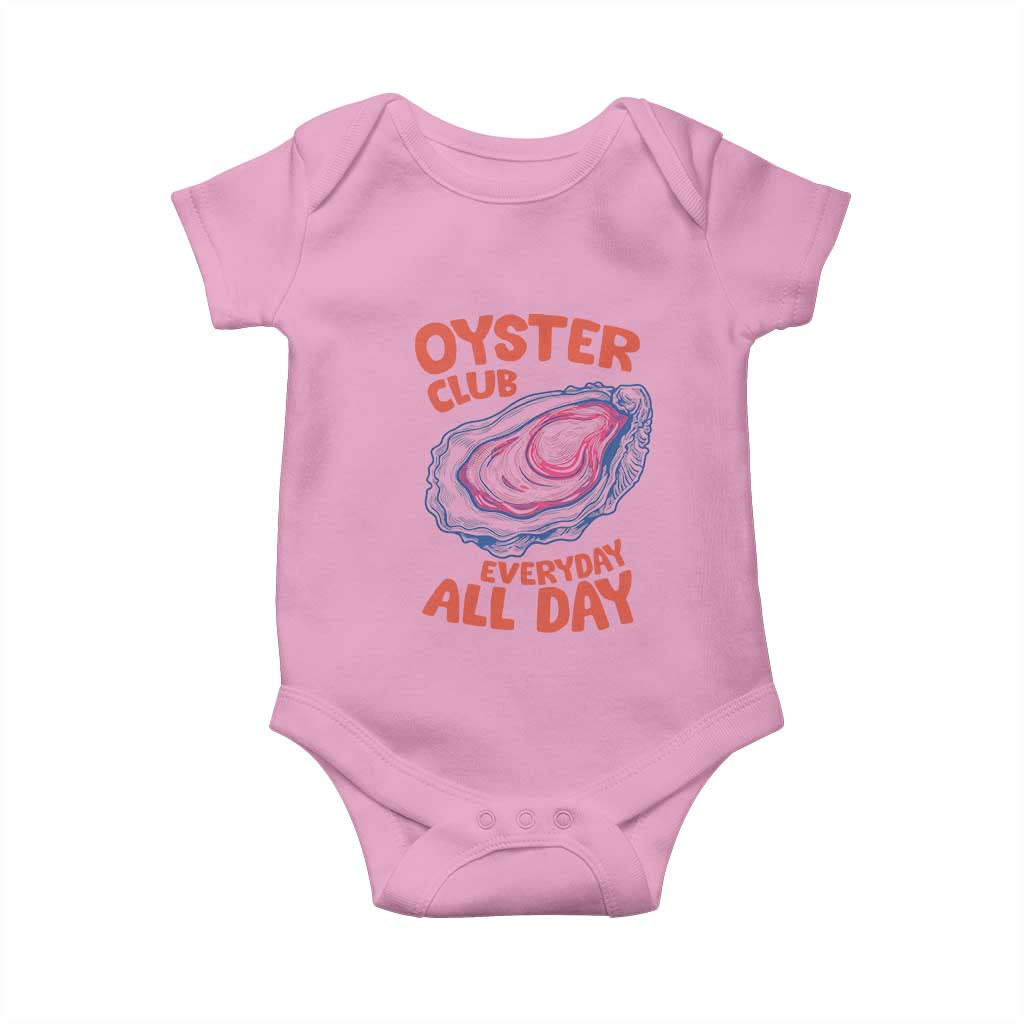 Oyster Club Baby Onesie Retro Summer Beach Vacation Gift TS14 Light Pink Print Your Wear