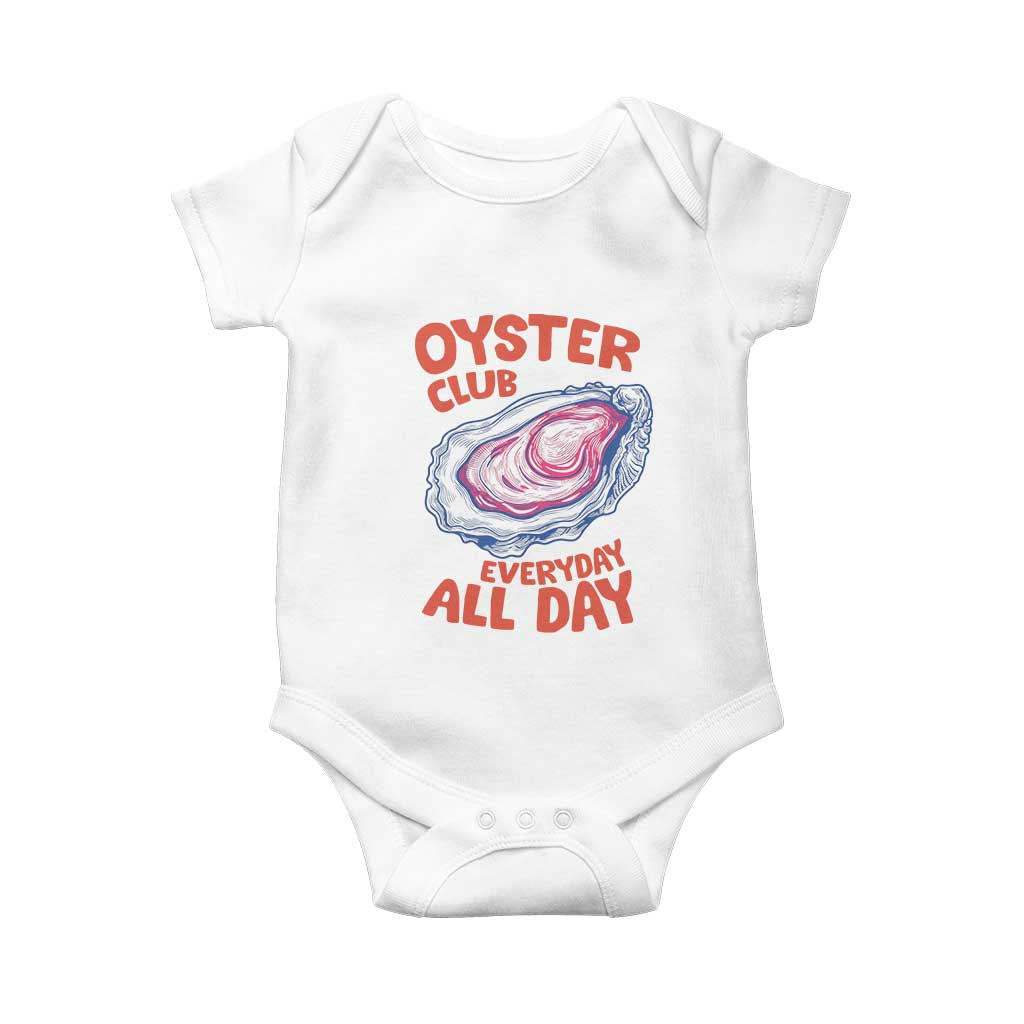 Oyster Club Baby Onesie Retro Summer Beach Vacation Gift TS14 White Print Your Wear