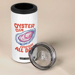 Oyster Club 4 in 1 Can Cooler Tumbler Retro Summer Beach Vacation Gift TS14 Print Your Wear