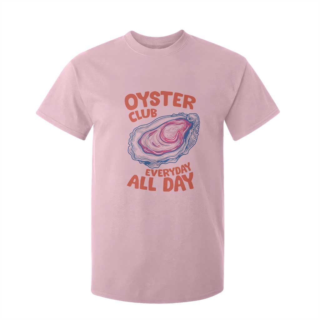 Oyster Club T Shirt For Kid Retro Summer Beach Vacation Gift TS14 Light Pink Print Your Wear