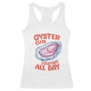 Oyster Club Racerback Tank Top Retro Summer Beach Vacation Gift TS14 White Print Your Wear